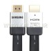 کابل 2 متر HDMI / فلت و بسیار مقاوم / پرسرعت / سرطلایی / SAMSUNG اورجینال / کیفیت عالی